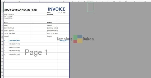 Invoice With Sales Tax